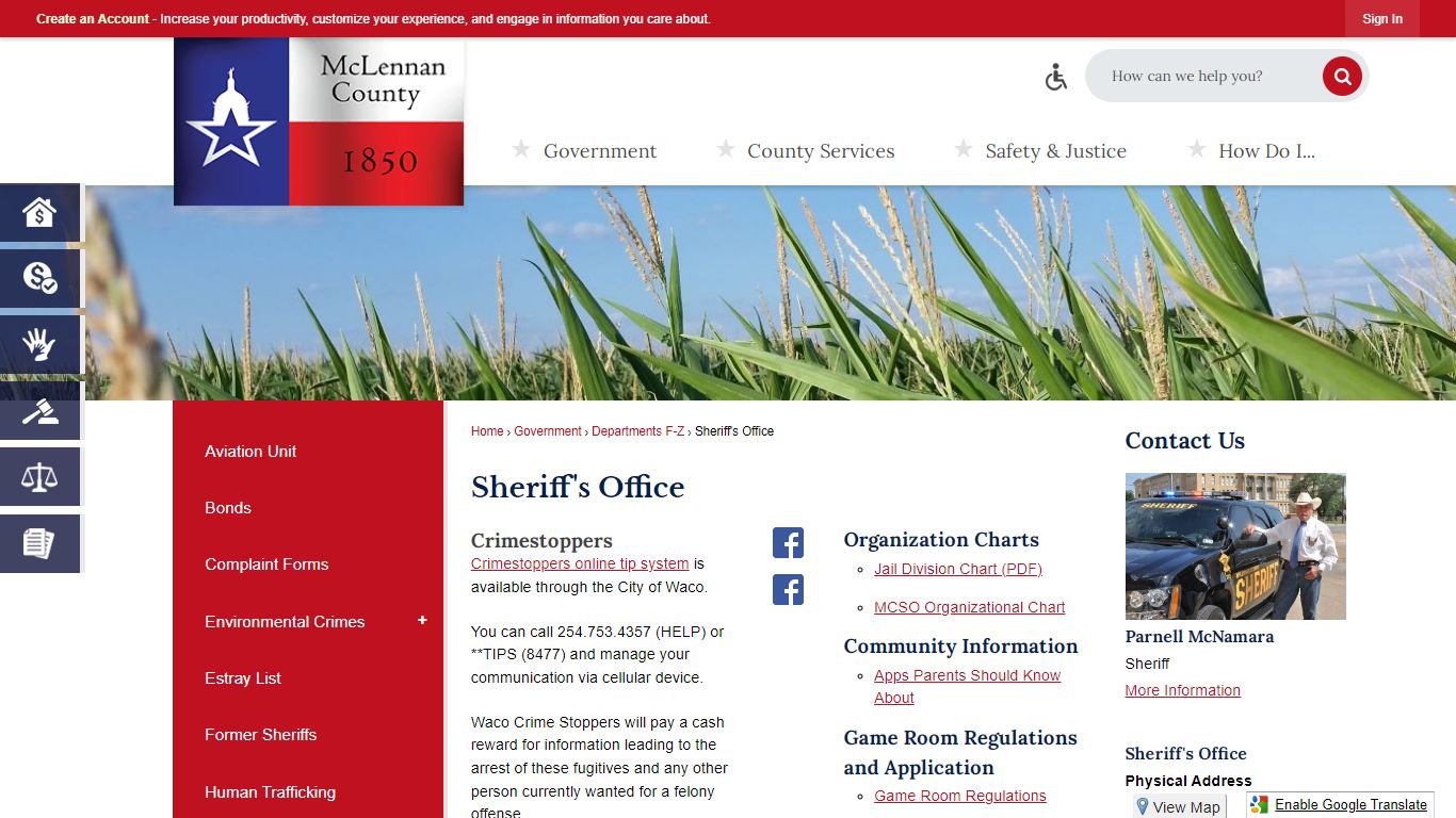 Sheriff's Office | McLennan County, TX